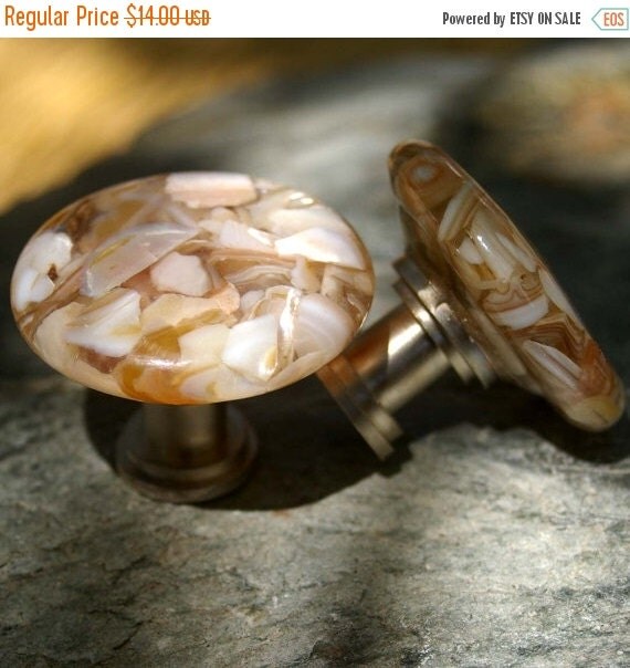 Year End Sale Mother of Pearl Mosaic Knobs Kitchen Knob, Bathroom