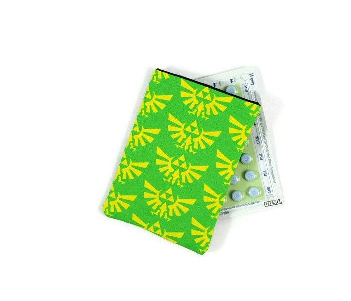Zelda Birth Control Pill Case Fabric Pill Sleeve Pill Cover