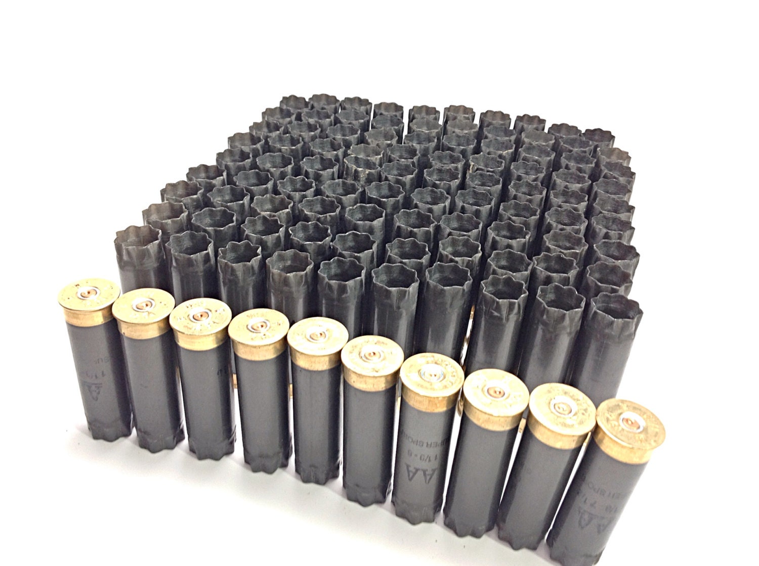 Empty Winchester AA 12 Gauge Shotgun Shells 100 Lot Gray with