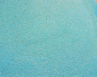 Turquoise Colored Sand ~ 12oz (1 cup vol.) Turquoise Unity Sand ~ Turquoise Wedding Sand ~ Turquoise Sand ~ Turquoise Craft Sand ~