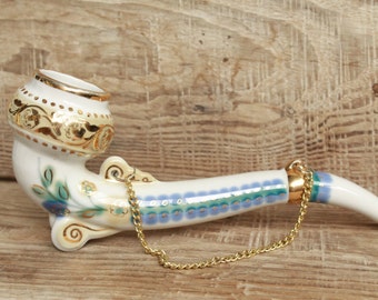 Pipe ... Smoking bowl ... Porcelain Tobacco pipe ... home decor Smoking pipe Smoking pipe