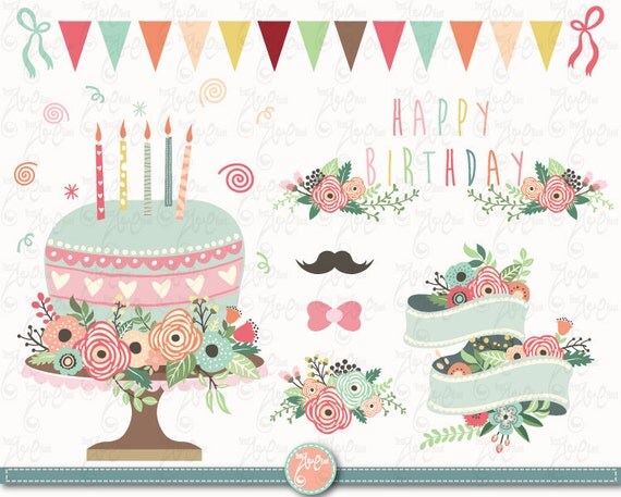 clipart birthday flowers - photo #38