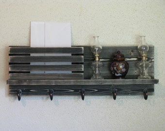 Rustic Wall Organizer Mail and Key Holder