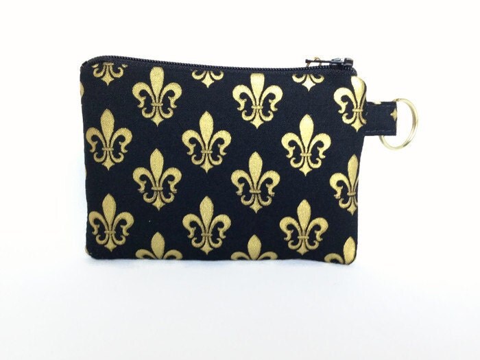 Black ID Coin Wallet with Window Change by SewCreativeforYou