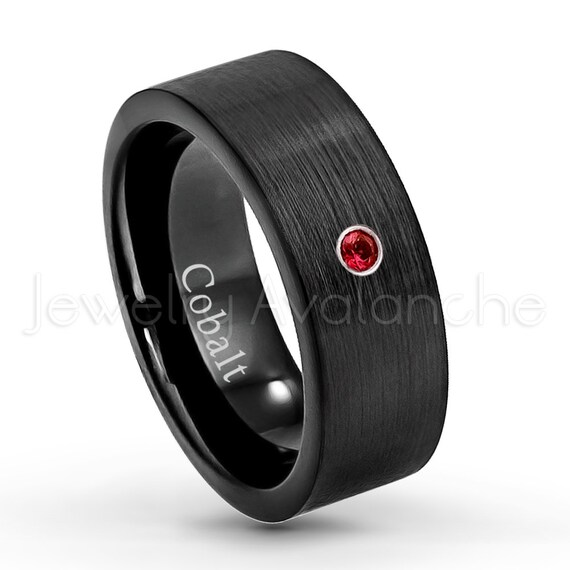 0.07ct Ring January Birthstone Ring 8mm Men's