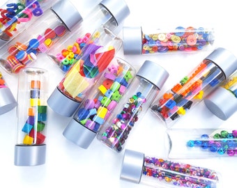 Toddler sensory bottles, Sensory toys, Montessori toy, Montessori baby, Travel toy, Waldorf toy, toddler toy, create your own sensory set,