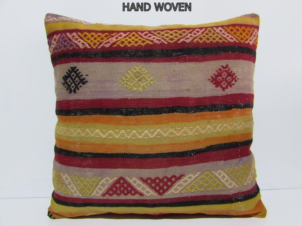 euro sham 60x60 kilim pillow big kilim pillow euro pillow sham