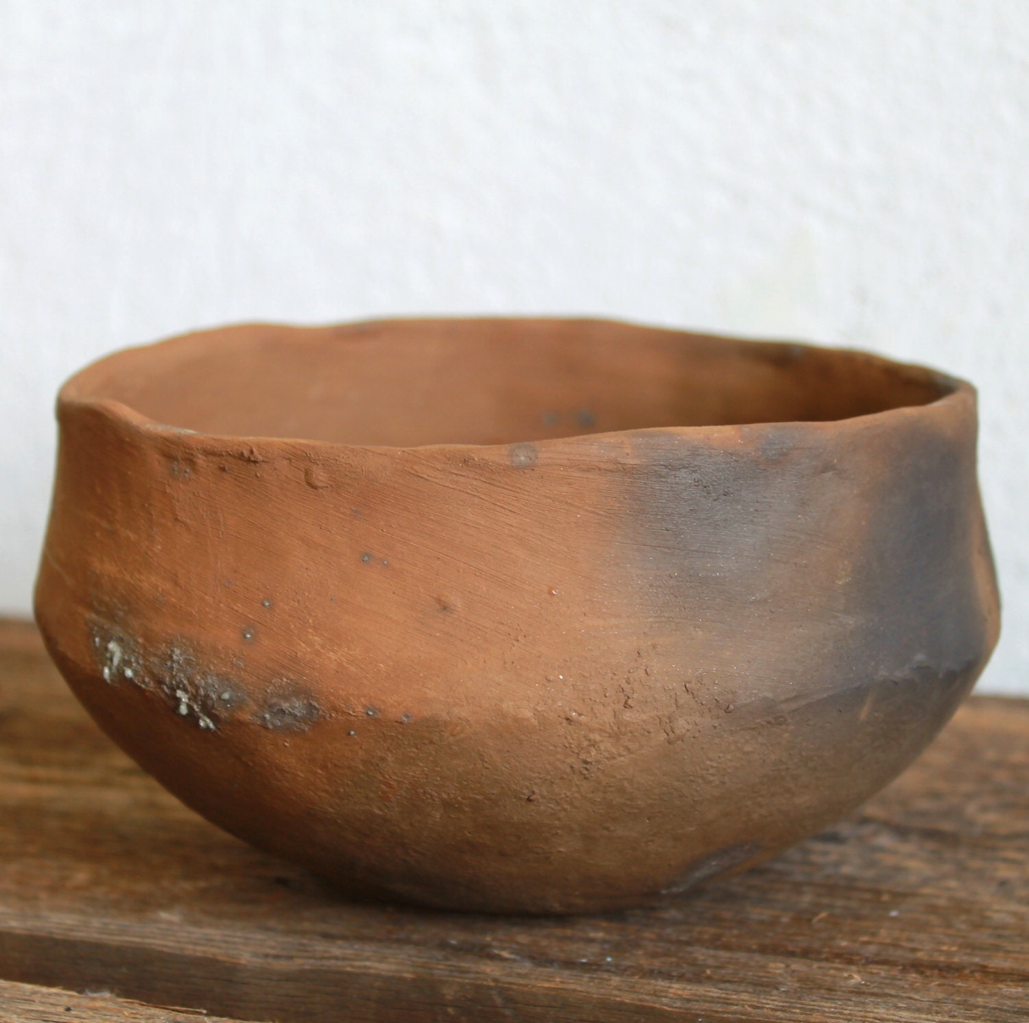 Viking age historical style ceramic bowl. Wood fired pottery.