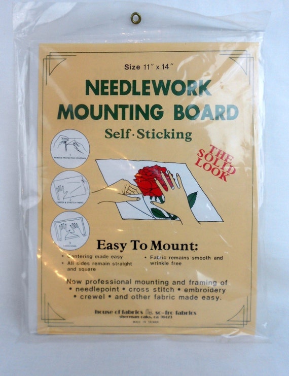 Self Stick Art Needlework Mounting Boards 11 x 14 Unsealed