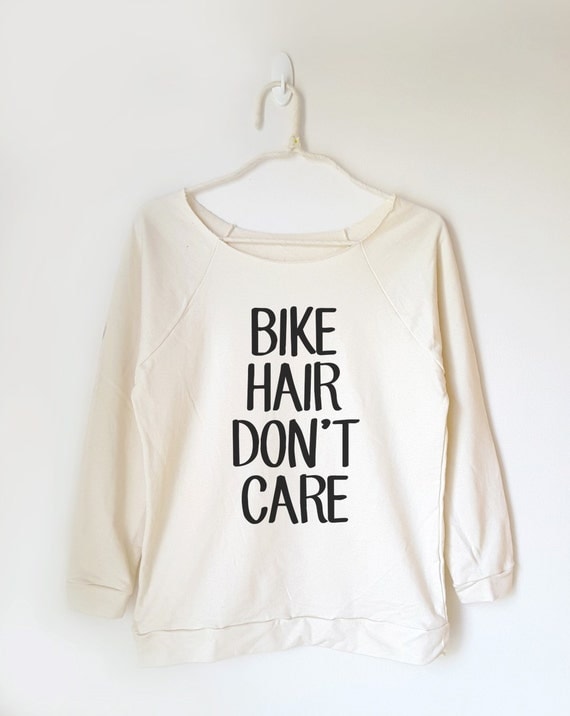 bike hair dont care shirt