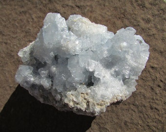 Celestite Cluster - Large Celestite Crystal Specimen from Madagascar, Raw Celestite Crystal Celestine Crystal Raw Crystals & Stones