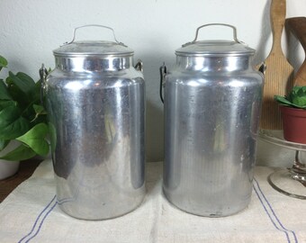 Aluminum Cream Can *FREE SHIPPING* Milk Can - Milk Pail - Cream Pail - Farmhouse Cream Can