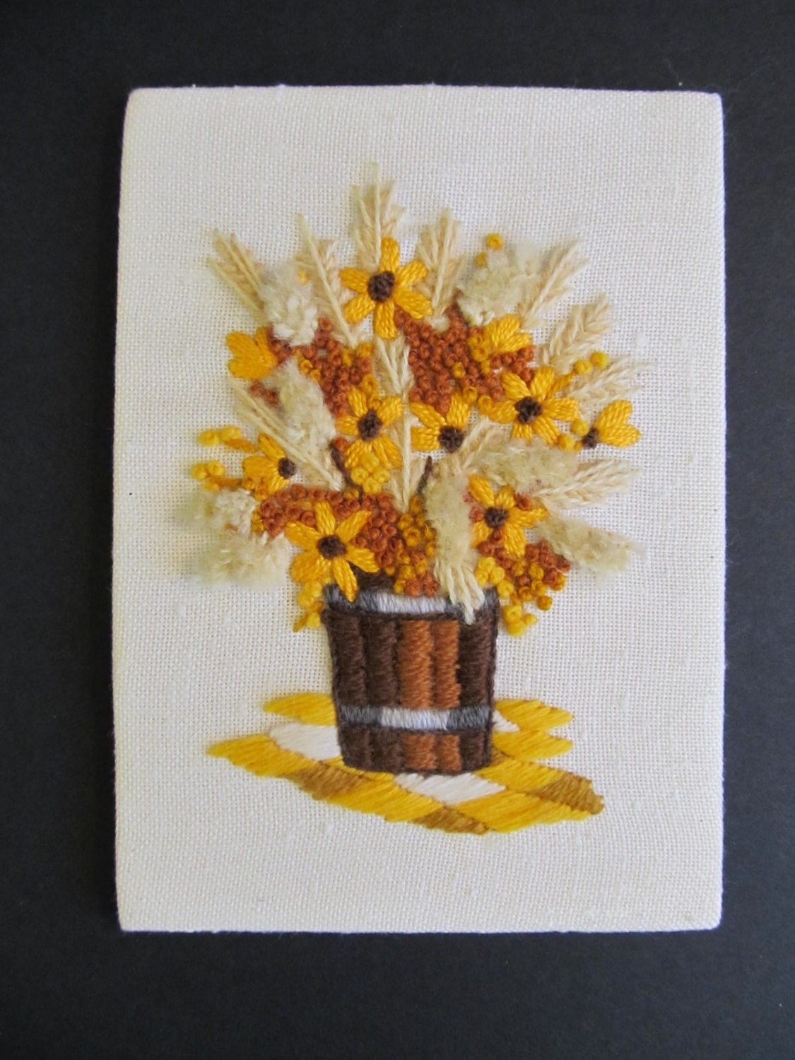 Crewel Art Crewel Embroidery Floral Crewel Art Floral Art