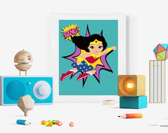 Wonder Woman Wall Art wonder woman art | etsy Wonder Woman Wall Art wonder woman art | etsy