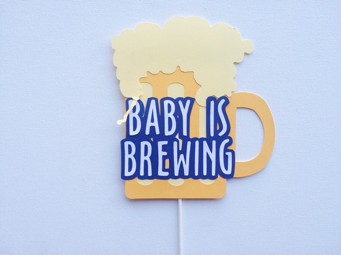 Baby is Brewing Cake Topper Baby Shower Cake Decor Baby is