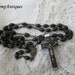 Wooden black rosary 1950's