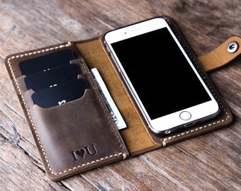 iPhone 7 Case PERSONALIZED, iPhone 7 Wallet Case, Phone Wallet, Leather iPhone Case, iPhone 7, 7PLUS, 6, 6s, 6PLUS, 6s Plus, SE, iP5 #056