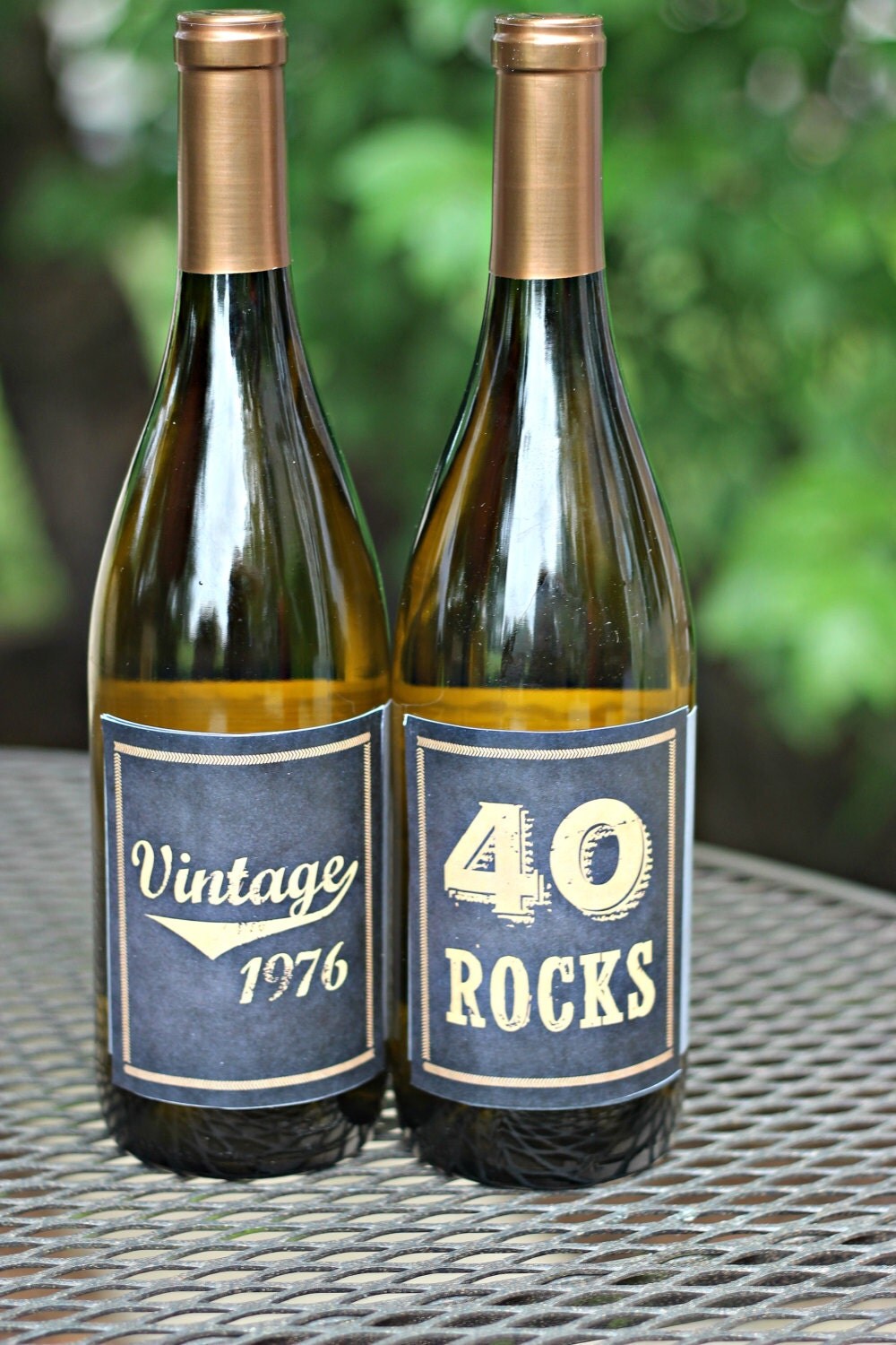 40TH BIRTHDAY PARTY Wine Labels Printed Labels Champagne