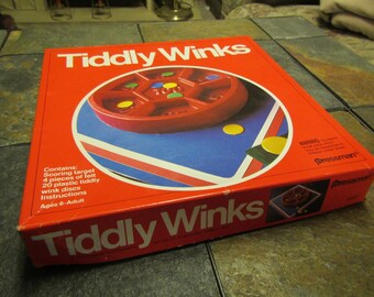 vintage PRESSMAN TIDDLY WINKS Game : 1978