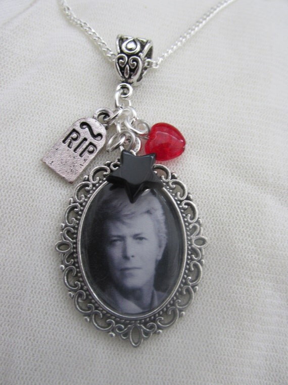 David Bowie Picture Necklace