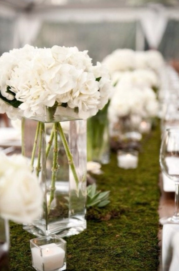 Wedding artificial x1 Moss/Grass table runner centrepiece...