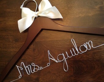 HUGE SALE Personalized Hangers/ Bride/ Wedding Dress Hanger/Bridal Gift/ bridal party GIFTS/ wire hanger/ wedding hanger
