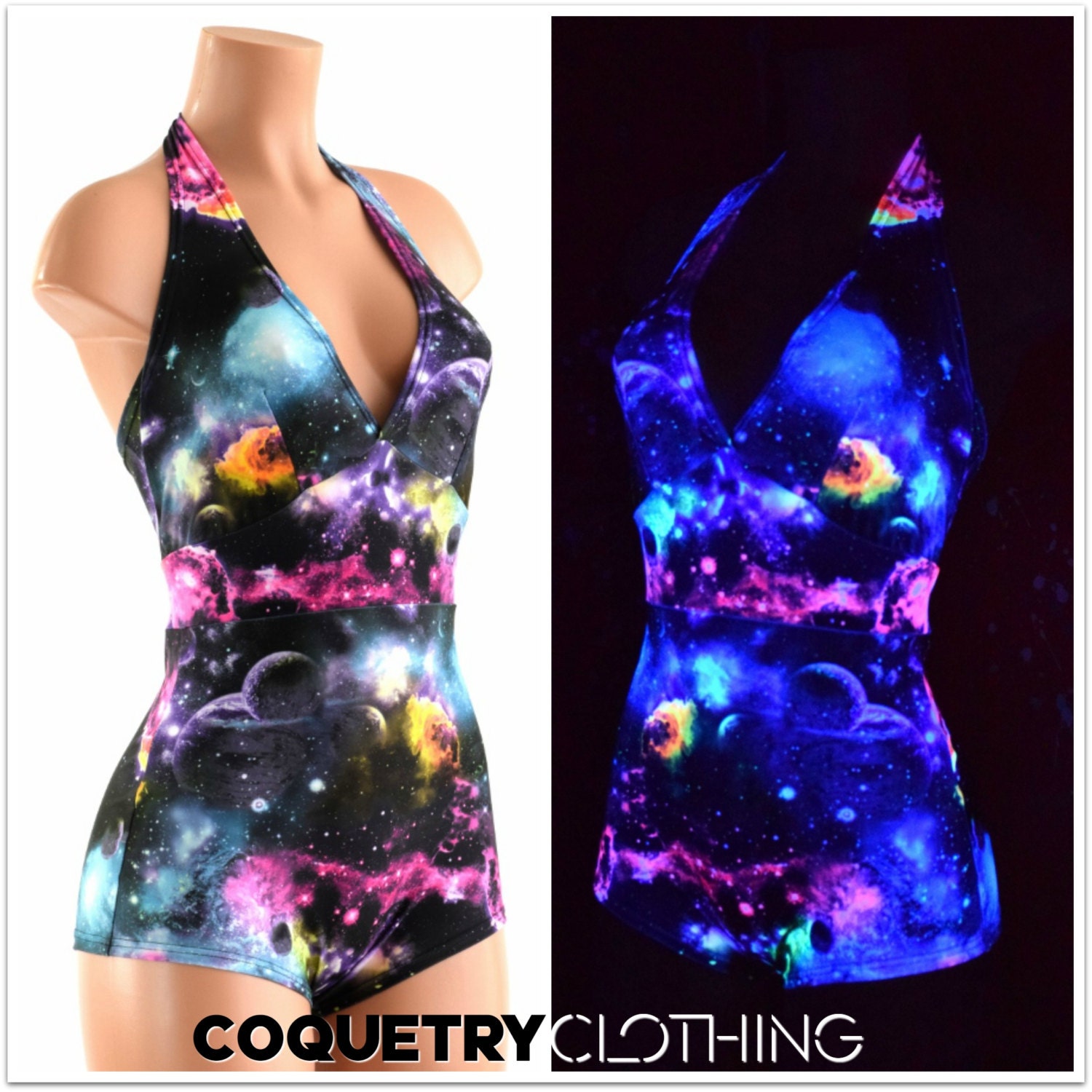 Glow Zone Polo Romper