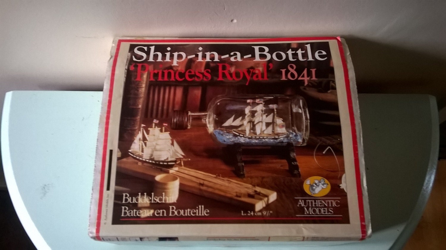 Fabulous 1970s Ship in a Bottle Kit
