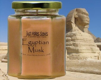 Egyptian Musk Blended Soy Candle (Free Shipping on Orders of 6 or More) Scented Soy Candles - Egyptian Musk