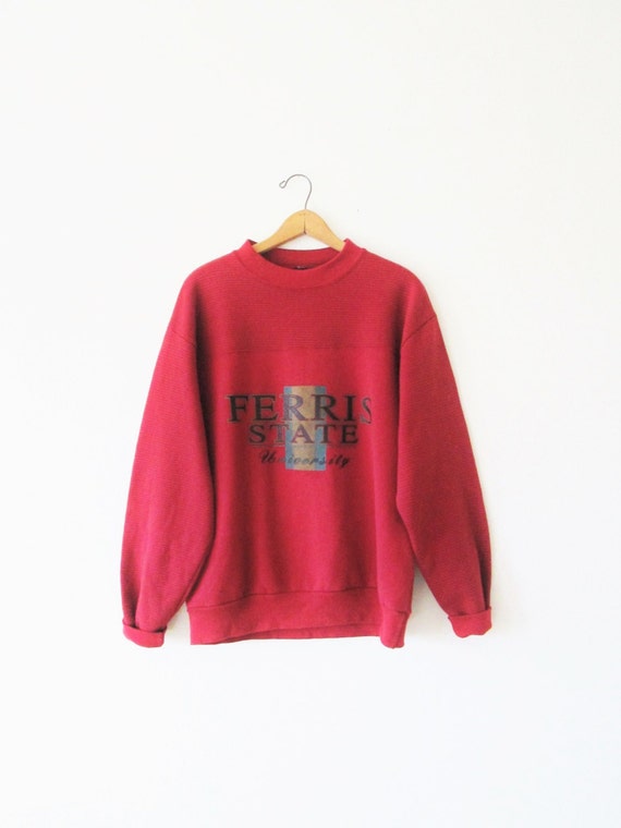 Vintage 1990s Ferris State University Sweatshirt Sz L