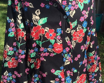 Items similar to 1970's Floral Print Halter Top 70's Hippie Blouse Size ...