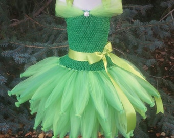 Customizable Fairy Tutu Dress, Fairy Princess, Fairy Costume, Tinkerbell Costume, Baby Tinkerbell, Baby Tink, Tinkerbell Tutu