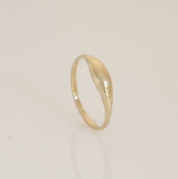 Thin Wedding Ring Gold wedding Ring Simple by malkaravinajewelry
