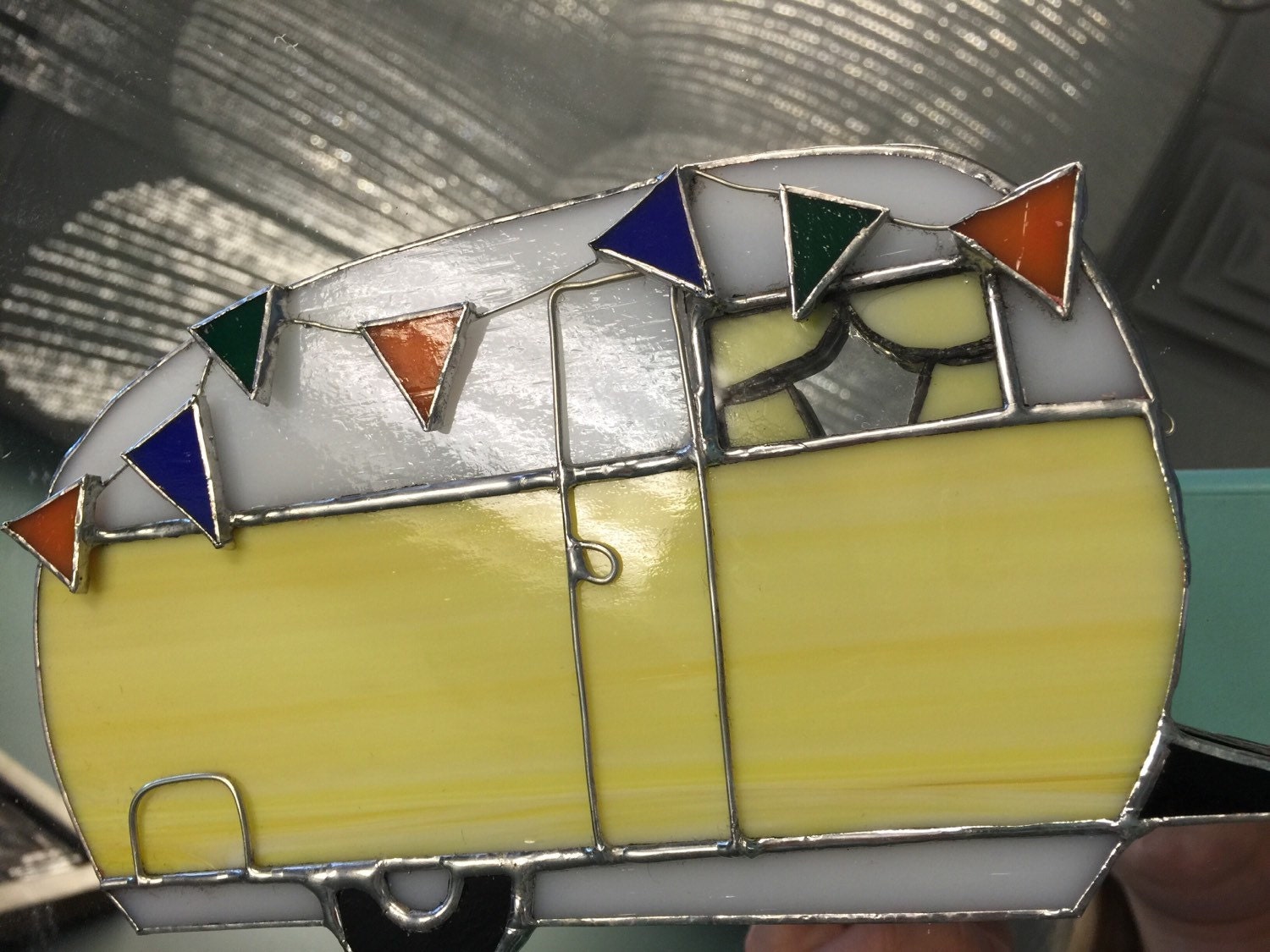 Camper Trailer RV Stained Glass Suncatcher