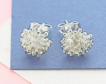 Silver Earrings - Stud Earrings - Silver Studs - Flower Earrings - 925 Earrings - Cute Earrings - Nature Earrings - Flower Stud Earrings