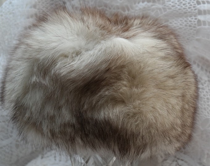 fox fur hat, fur hat, winter hat, vintage fox fur, geniune fox fur hat, warm hat, vintage hat, geniune hat, fox hat, small size fox fur hat