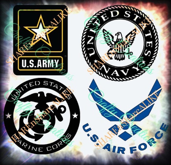 Svg /Military Army Navy Marines Air Force USA by SHAREnShareALIKE