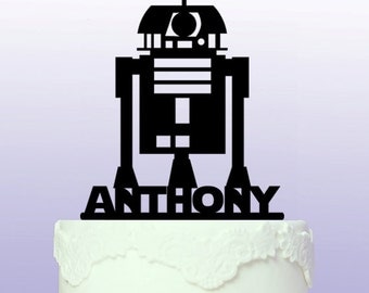 Personalised R2D2 Star Wars Cake Topper