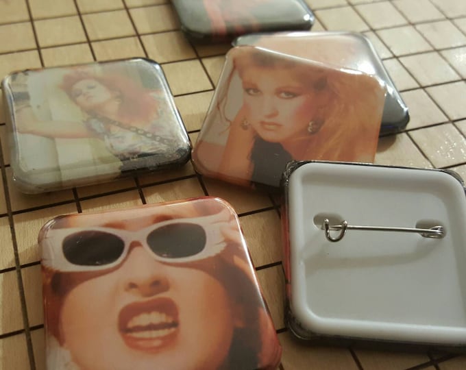 Button Pins, Cyndi Lauper, Photo Pins, Button Pins, Badge Pins, Band Pins