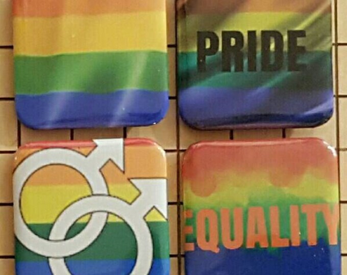 Gay Gifts, Fridge Magnets, Rainbow Art, LGBT, Photo Magnets, Magnets