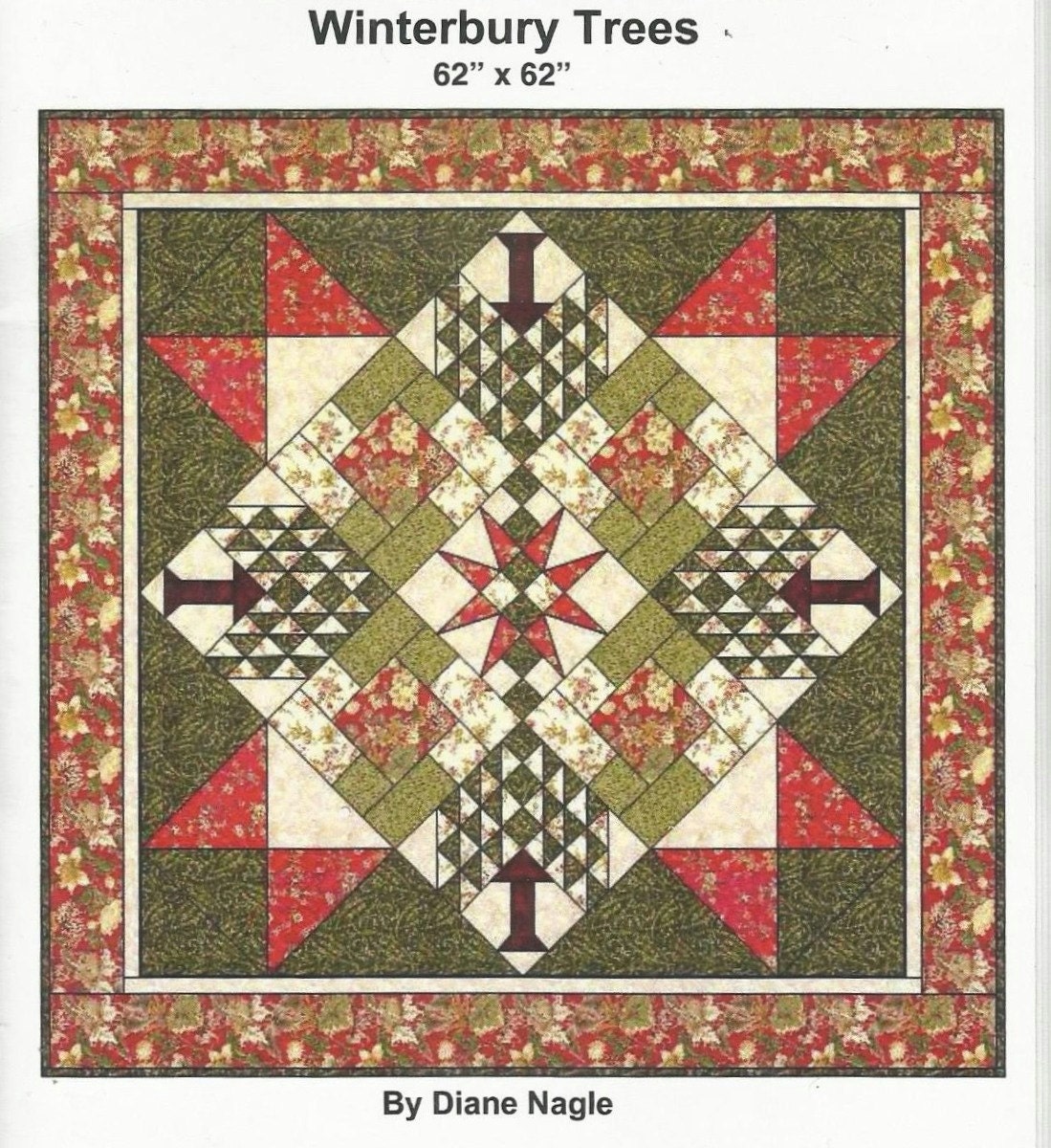 Peddlecar Quilts Winterbury Trees Quilt pattern Christmas