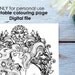 Art NOUVEAU COLOURING PAGE Printable Coloring Page Adults and