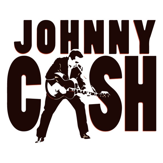 Johnny Cash Custom Printed T Shirt By Ednagreenclothing On Etsy