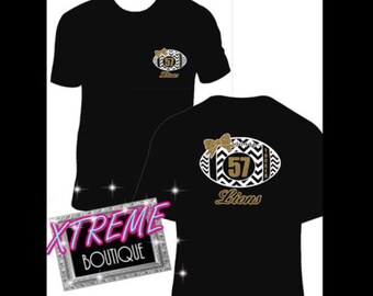 Custom Football Mom shirt, Personalized Football Mom Shirt, Bling Football Mom Shirt, womens personalized football shirt