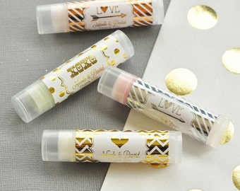 Personalized WEDDING Lip Balm Favors/Wedding Favors-Bridal Shower Party Favors/Wedding Favor Ideas/Set of 24