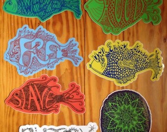 Hand drawn Phish sticker