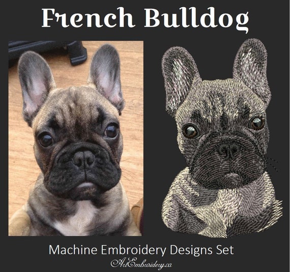 French Bulldog Machine Embroidery Designs French Bulldog Machine Embroidery Designs