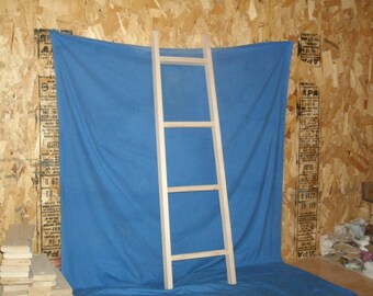 blanket ladder, rustic blanket ladder, wooden ladder, wood ladder, ladder,wooden blanket ladder 42" unfinished, rustic ladder
