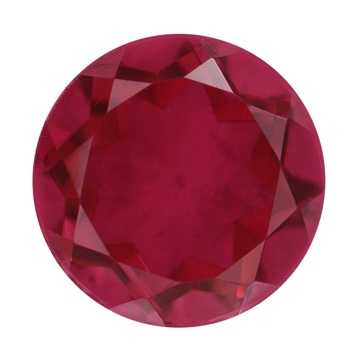 Blazing Red Quartz Triplet Loose Gemstone Round Cut 1A Quality