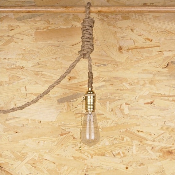 Thin Rope Edison lamp E27 edison bulb hanging Light
